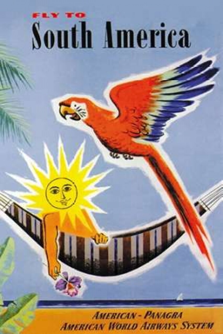 Fly to South America Poster Print by Jean Dubois - Item # VARPDX382139